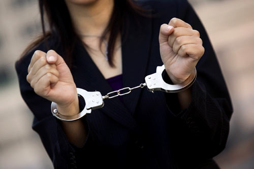 Women in cuffs