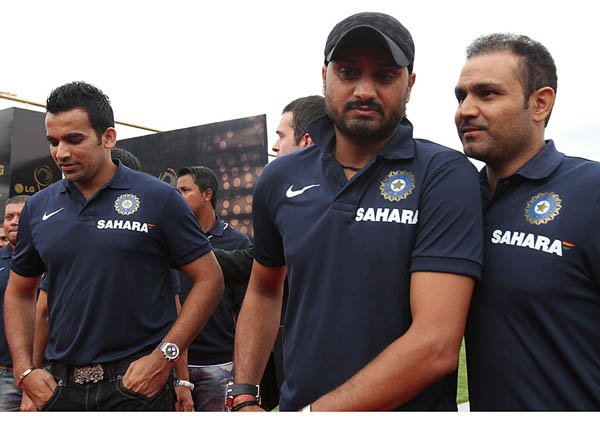 Zaheer, Harbhajan and Sehwag