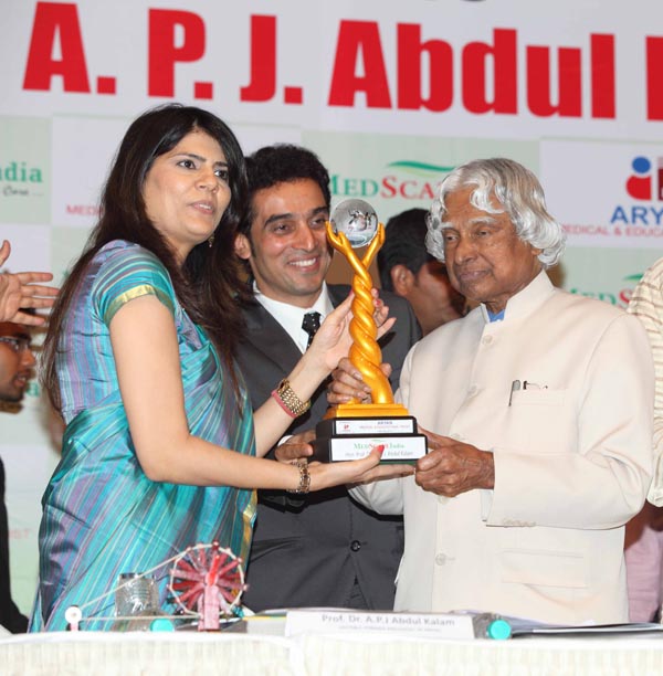 Sunita Dube With APJ Abdul Kalam