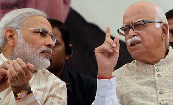 narendra modi and L K Advani 1